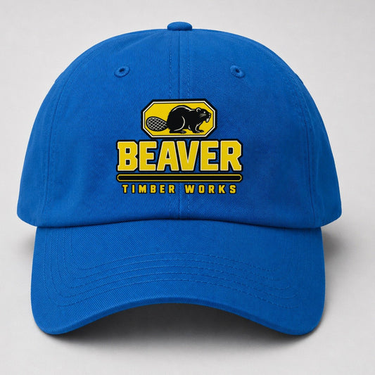 Beaver Timber Works Heavy Duty Baseball Cap – Blue