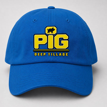 Pig Deep Tillage Heavy Duty Baseball Cap – Blue