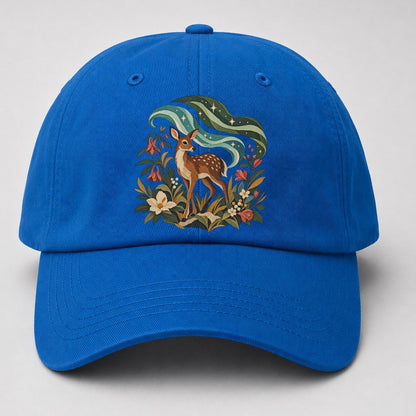 Deer Aurora Shelter Gentle Wild Baseball Cap – Blue