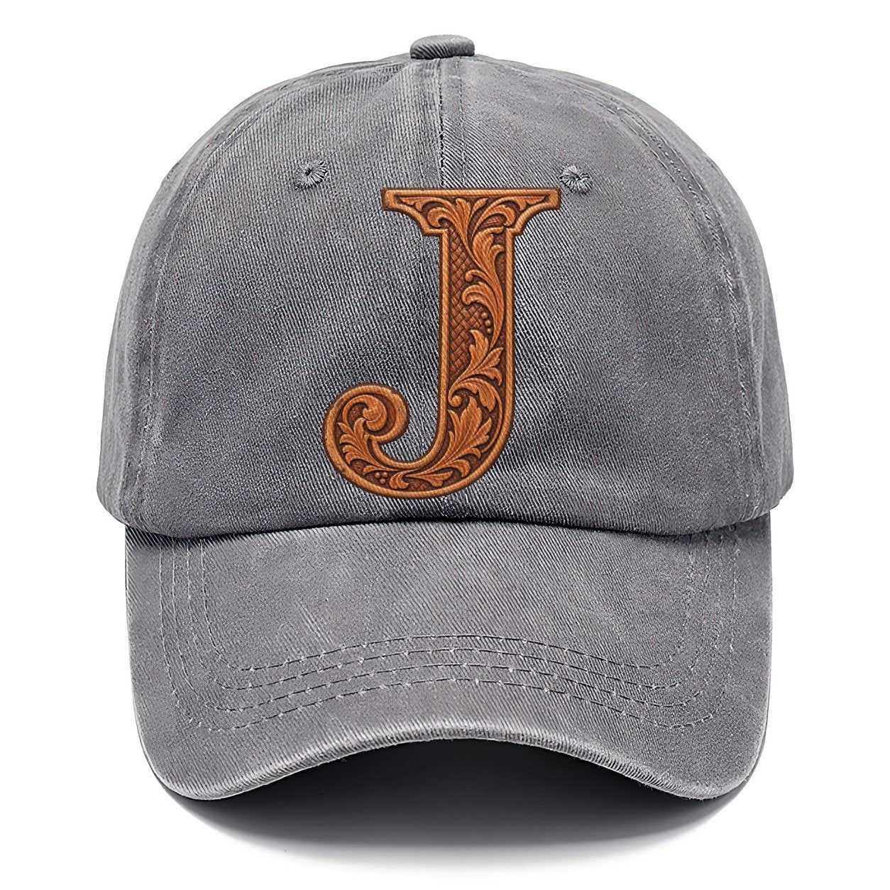Tooled Leather J Monogram Classic Cap – Urban Haze