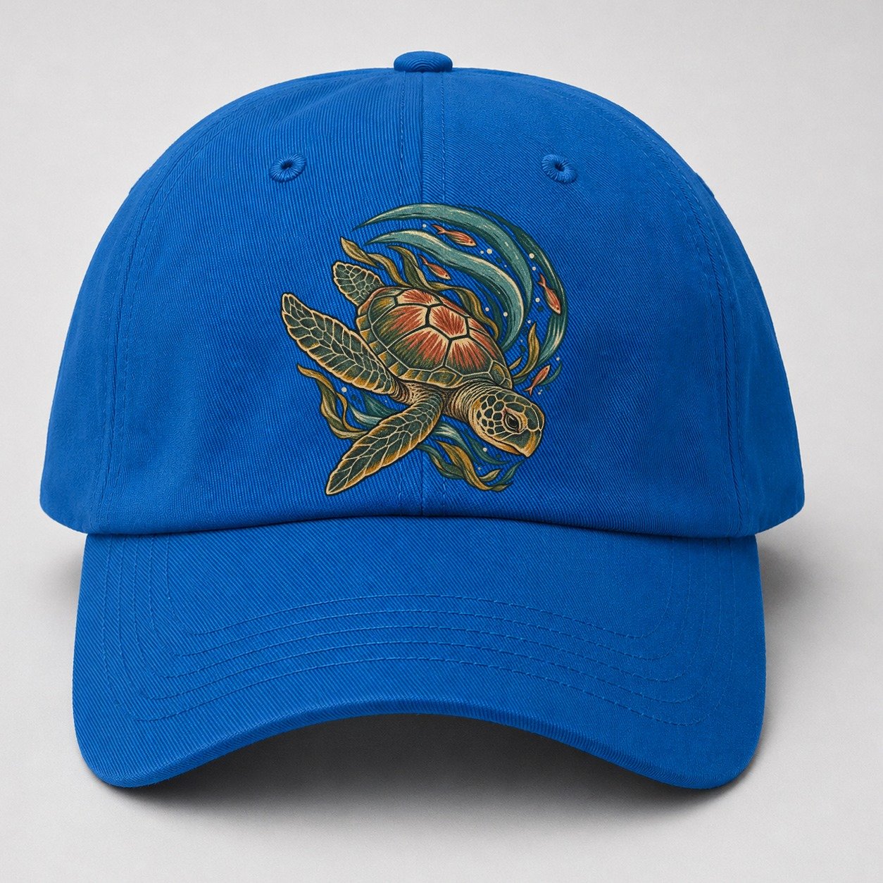 Turtle Crescent Current Gentle Wild Baseball Cap – Blue