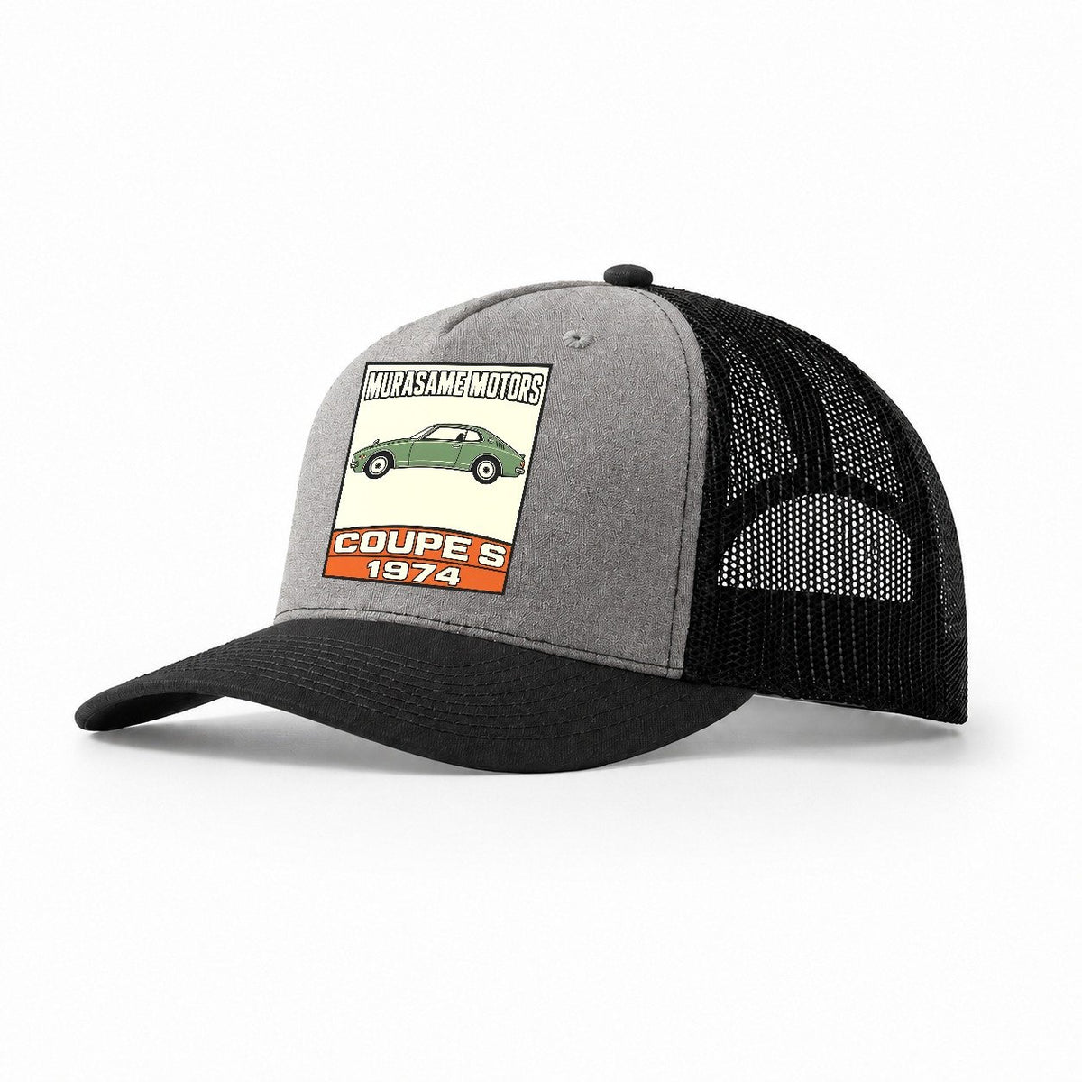 Murasame Coupe S Showa Speed Plates Trucker Hat – Grey Black