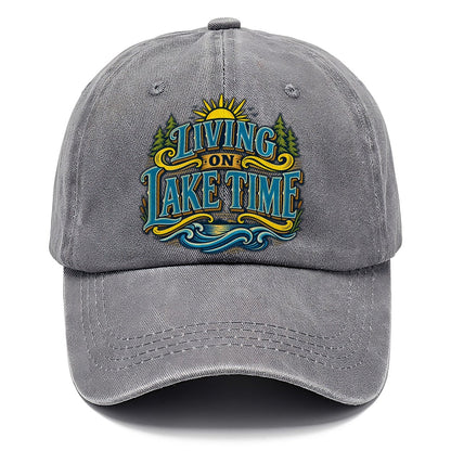 Living On Lake Time Retired Living Classic Cap – Urban Haze