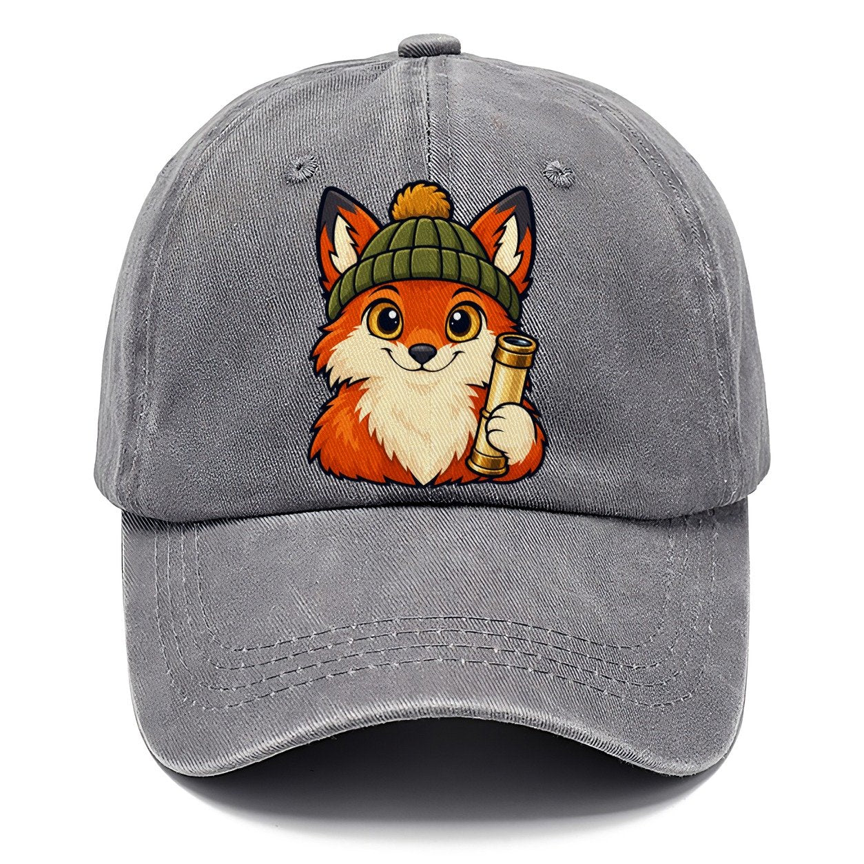 Stargazing Fox In A Beanie Astronomy And Stargazing Classic Cap – Urban Haze
