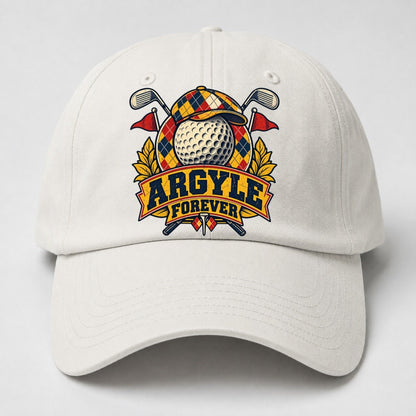 Argyle Forever Golf Life Baseball Cap – Off White
