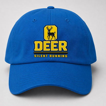 Deer Silent Running Heavy Duty Baseball Cap – Blue
