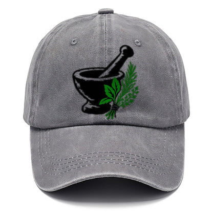 Mortar And Pestle With Herbs Witch Magic Classic Cap – Urban Haze