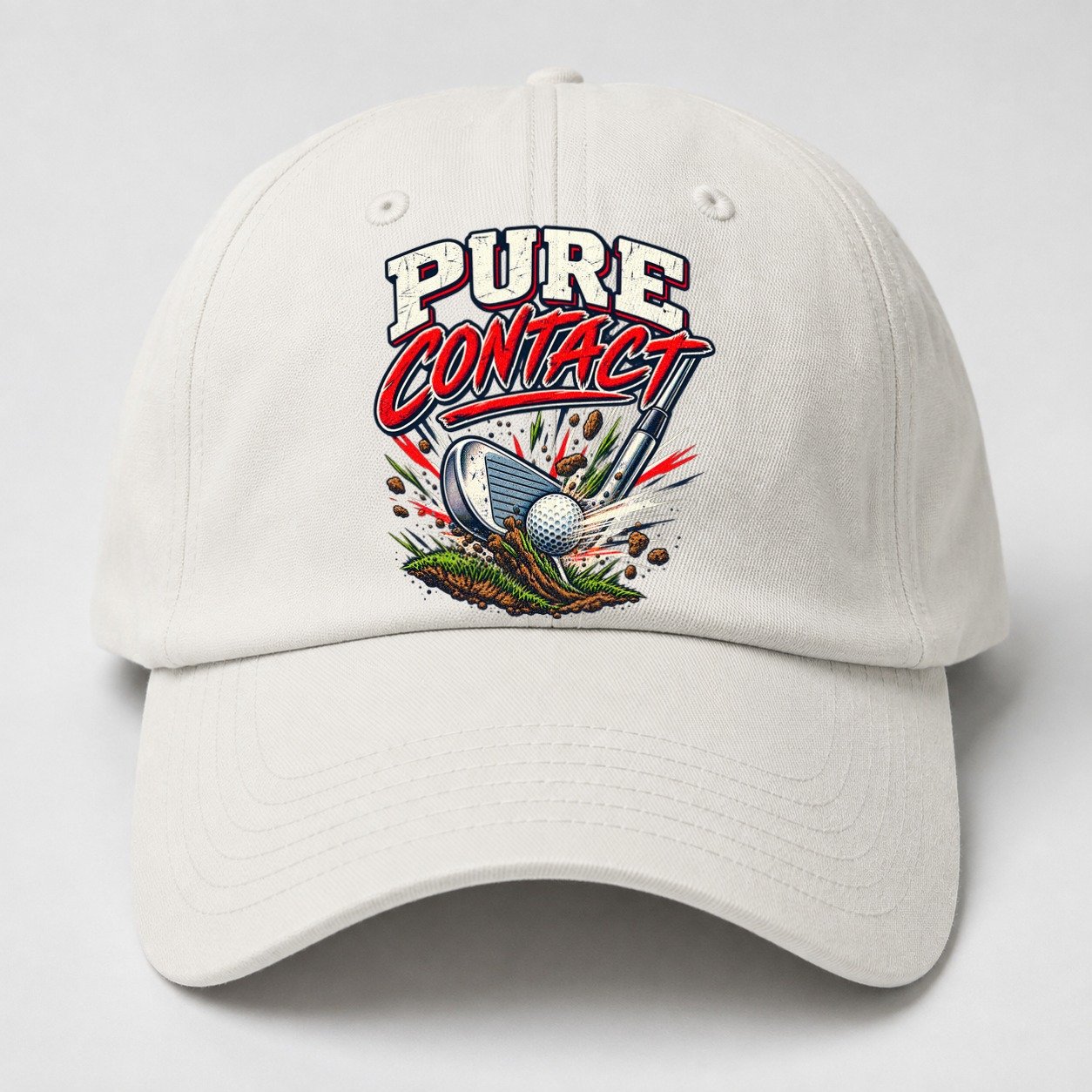 Pure Contact Golf Life Baseball Cap – Off White