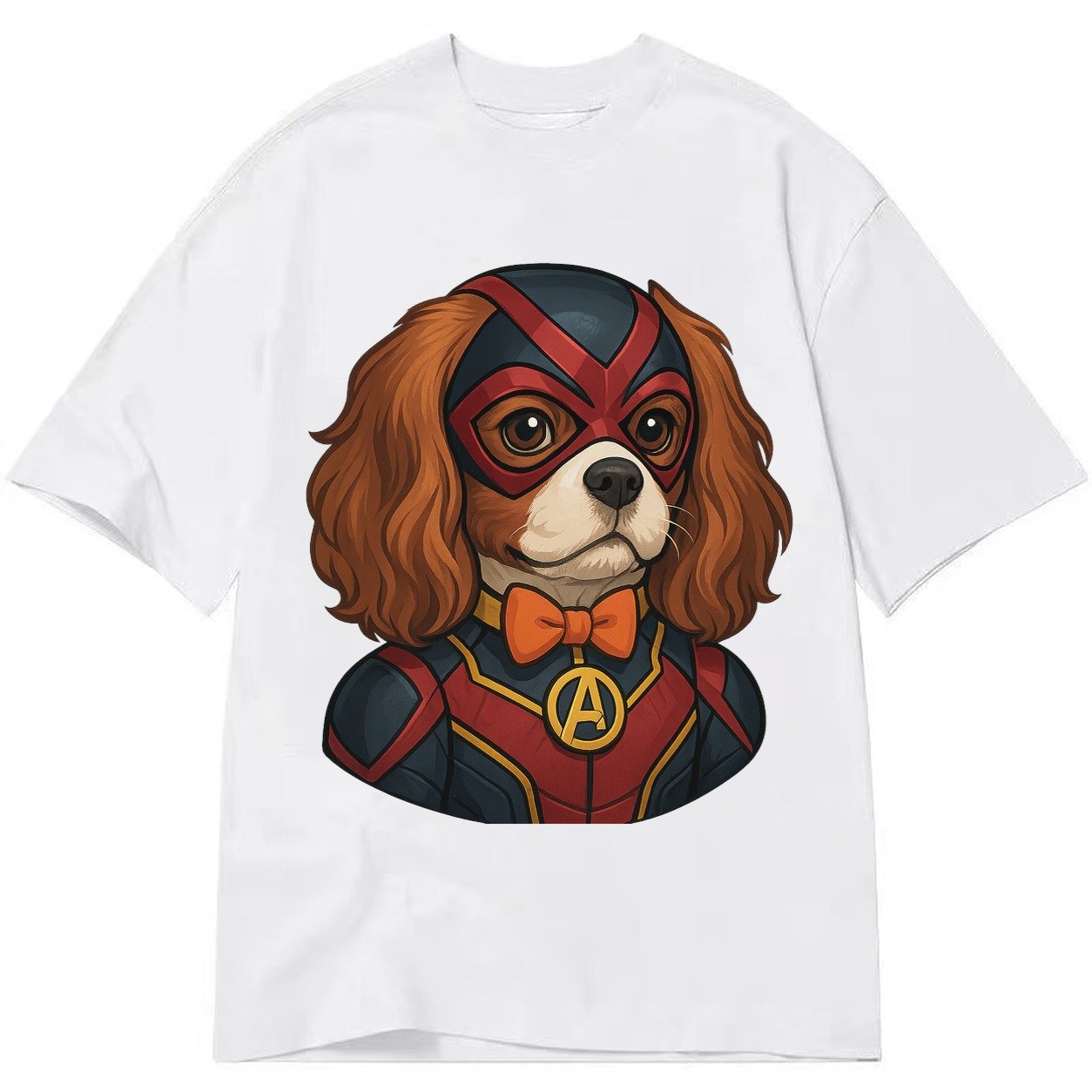 Cavalier King Charles Friendly Hero Sitting Sweet On Four Pa Classic T-shirt – White