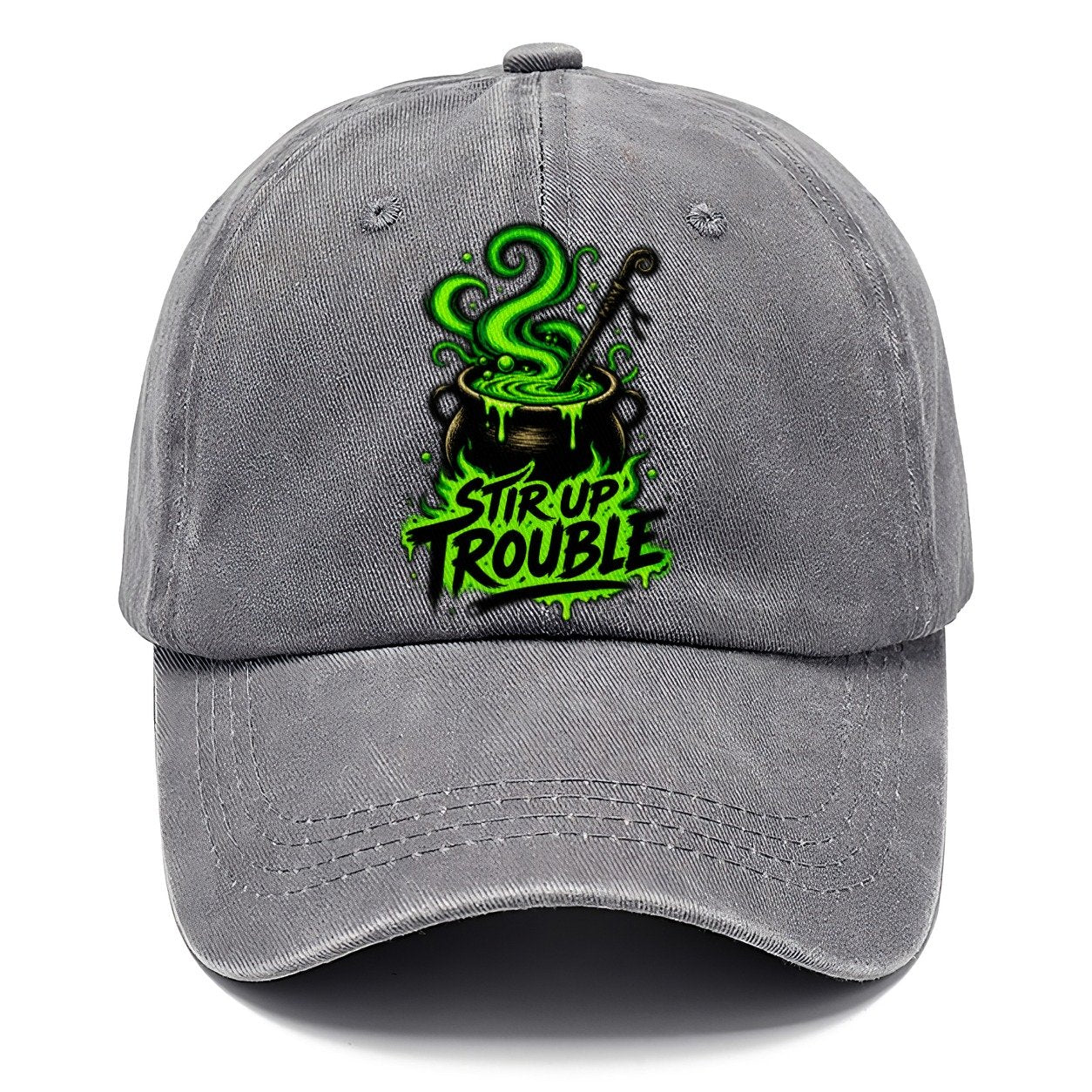 Stir Up Trouble Slogan Witch Magic Classic Cap – Urban Haze