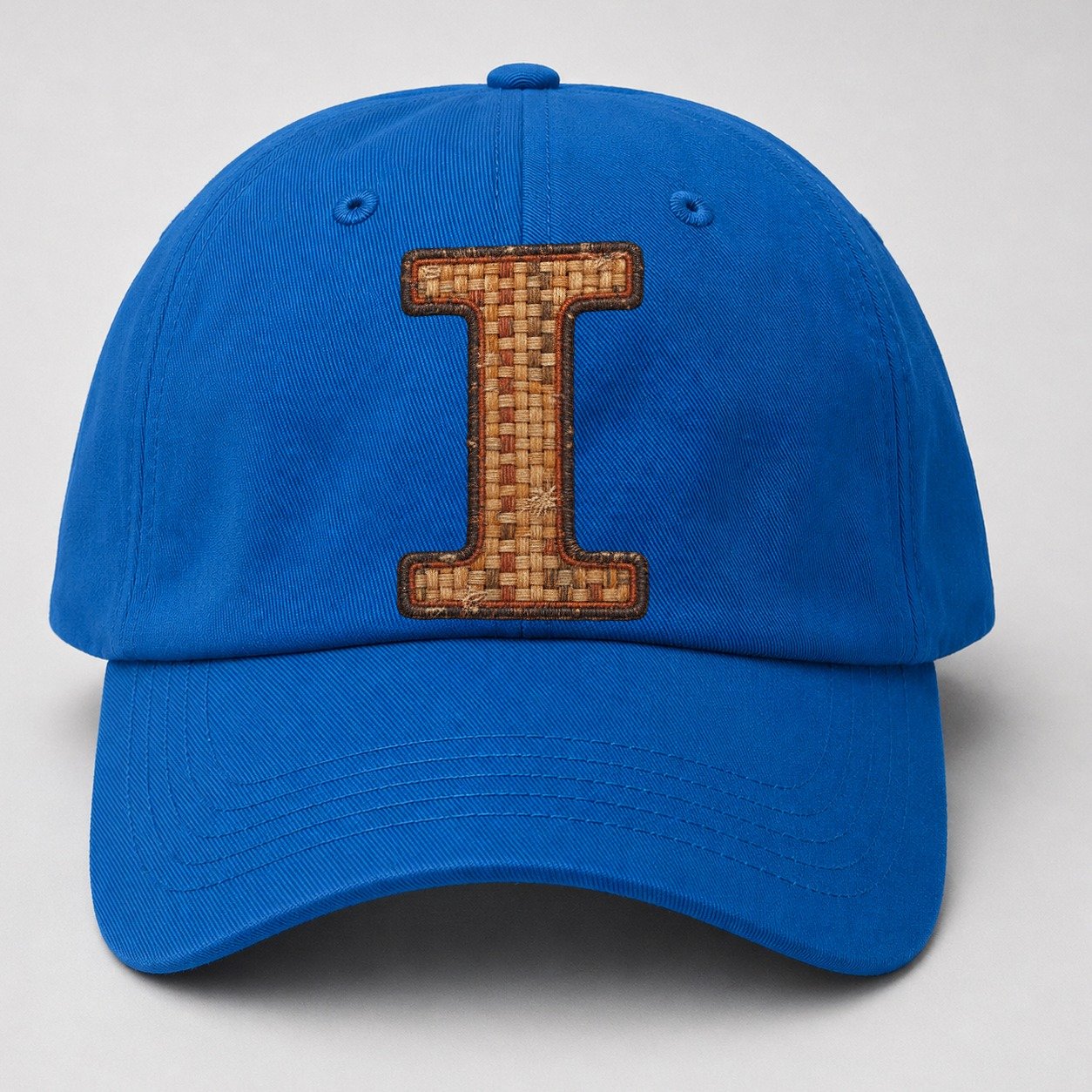 Woven Tweed I Monogram Baseball Cap – Blue