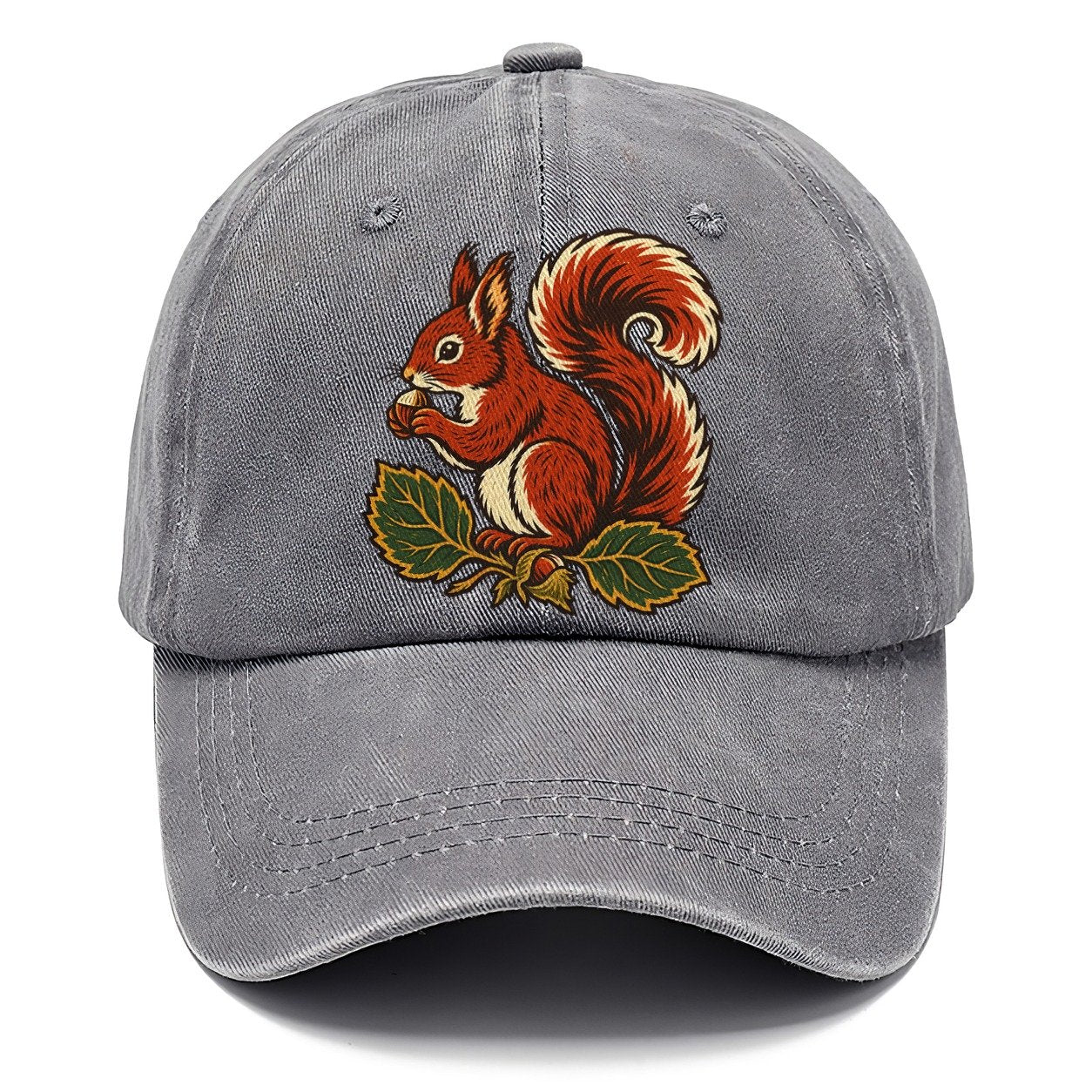 Lake District Red Squirrel And Hazelnuts Uk Culture Heritage Classic Cap – Urban Haze