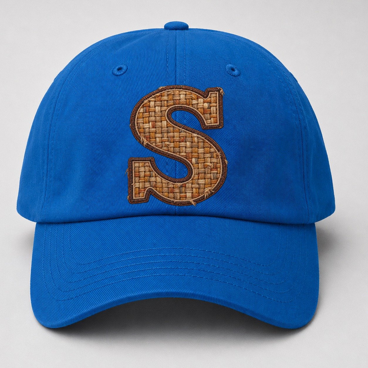 Woven Tweed S Monogram Baseball Cap – Blue