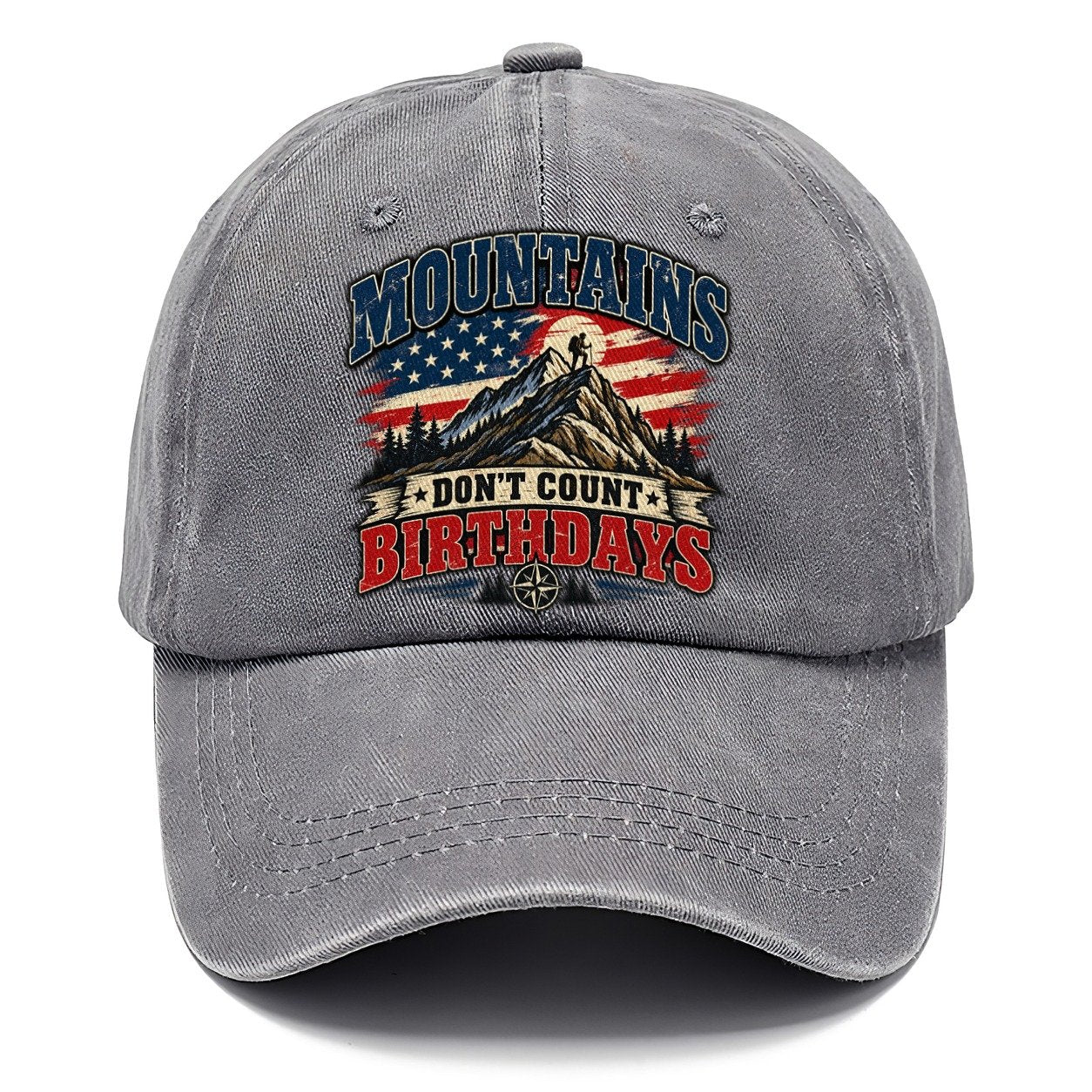 Mountains Don T Count Birthdays Old Man Strong Classic Cap – Urban Haze