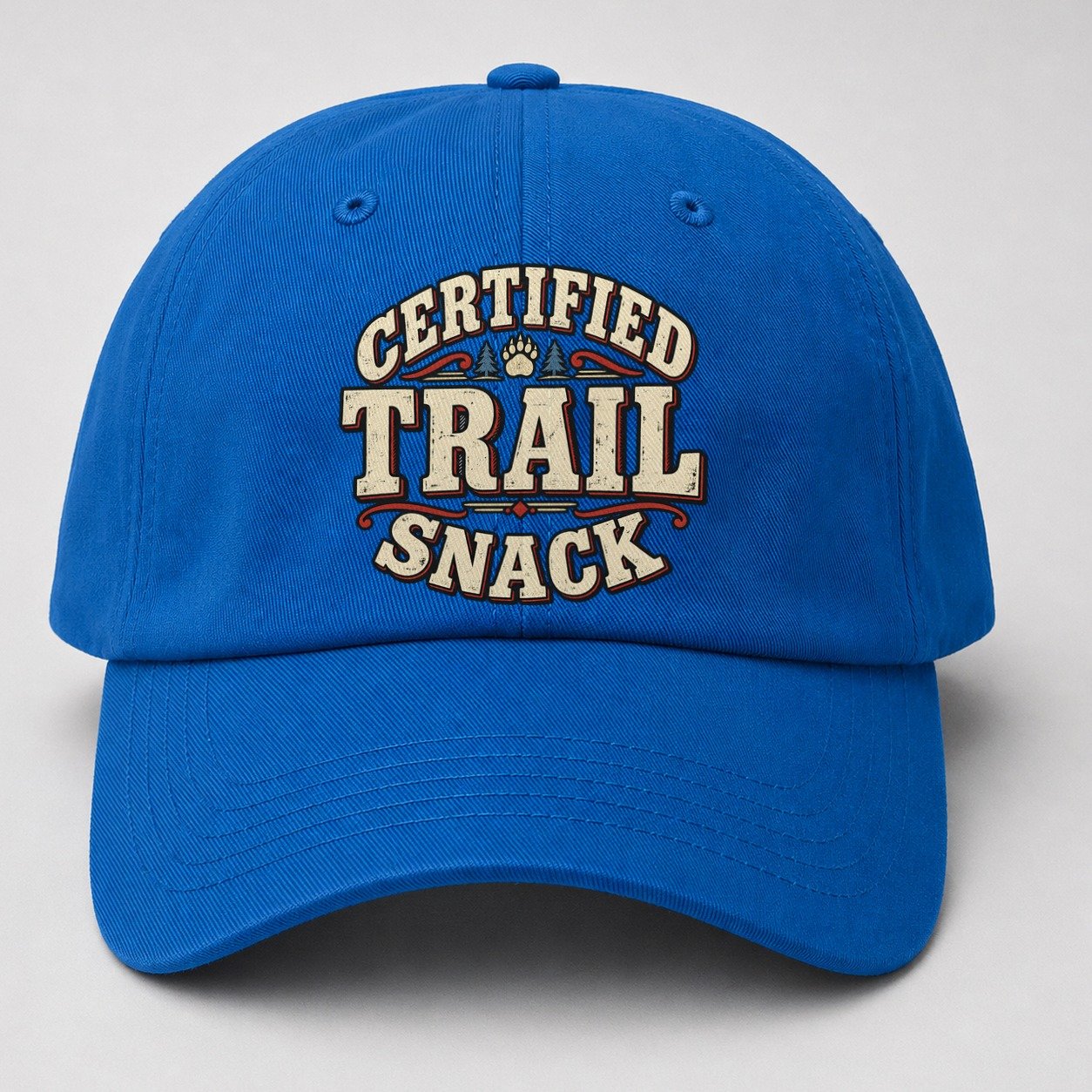 Certified Trail Snack American Wit Baseball Cap – Blue