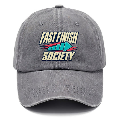 Fast Finish Society 90S Running Clubs Classic Cap – Urban Haze