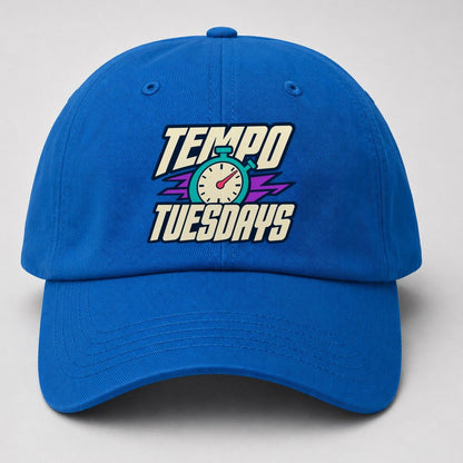 Tempo Tuesdays 90S Running Clubs Baseball Cap – Blue