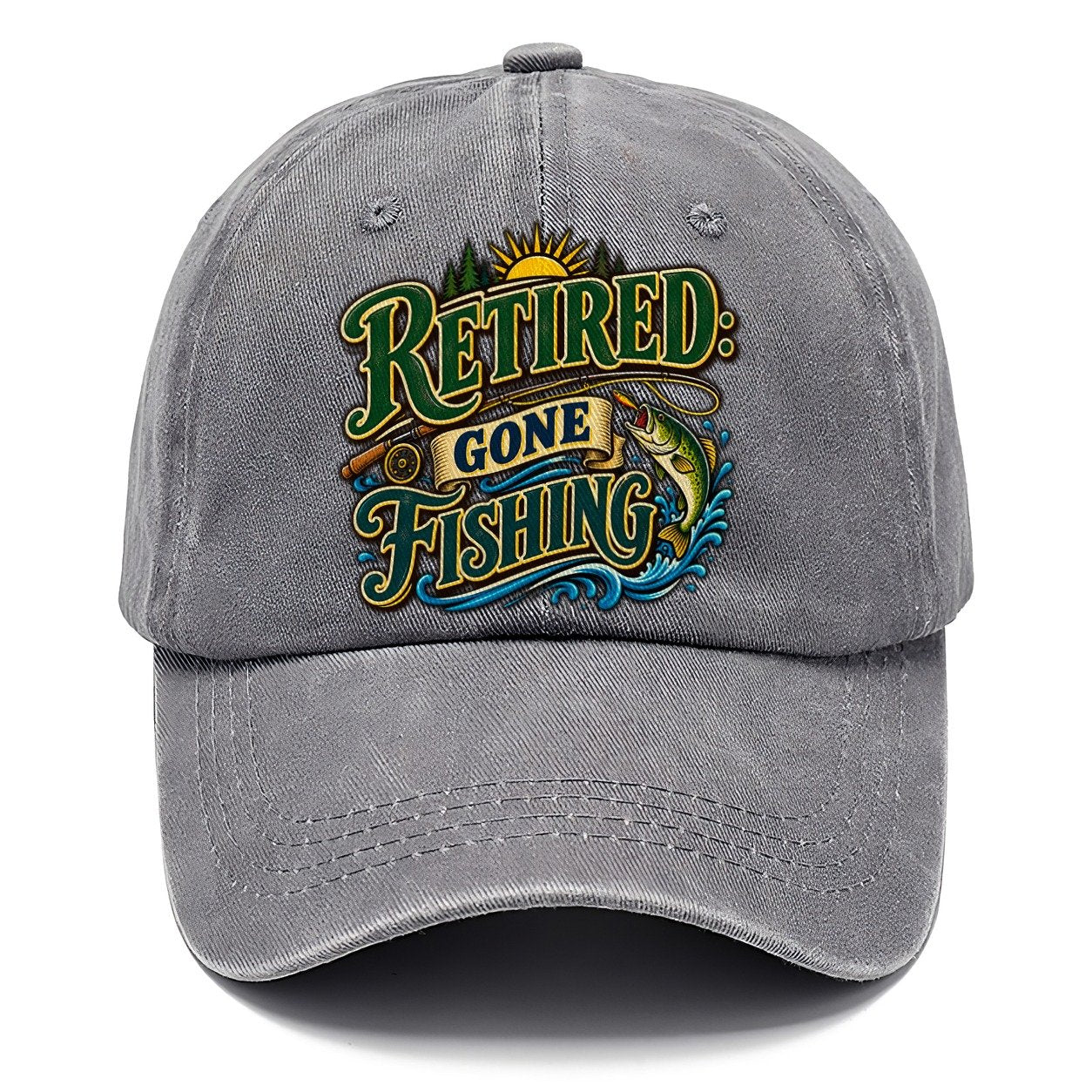 Retired Gone Fishing Retired Living Classic Cap – Urban Haze