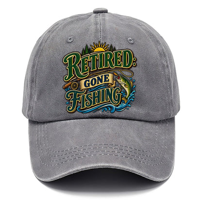 Retired Gone Fishing Retired Living Classic Cap – Urban Haze