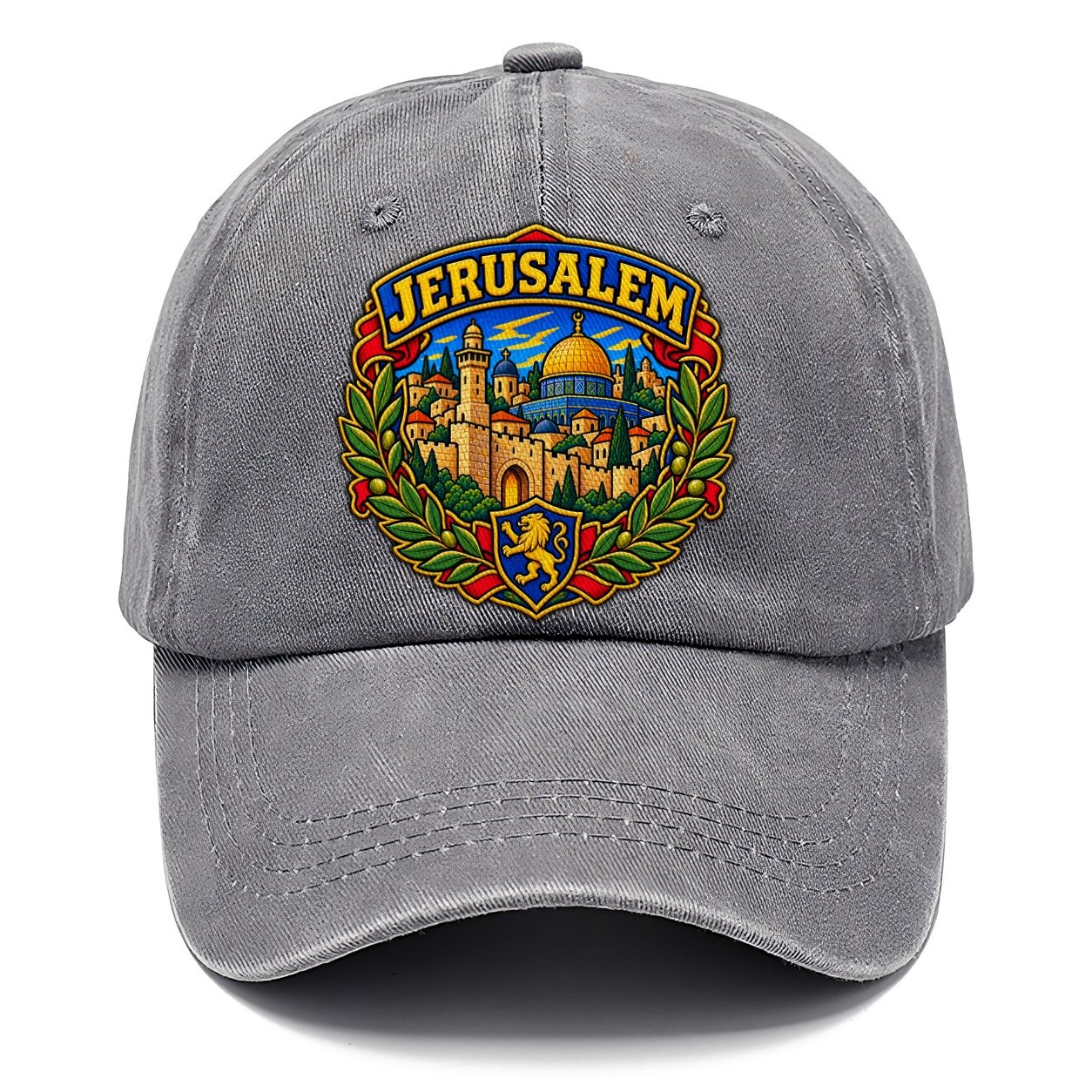 Skyline With Jerusalem Arc Jerusalem Classic Cap – Urban Haze