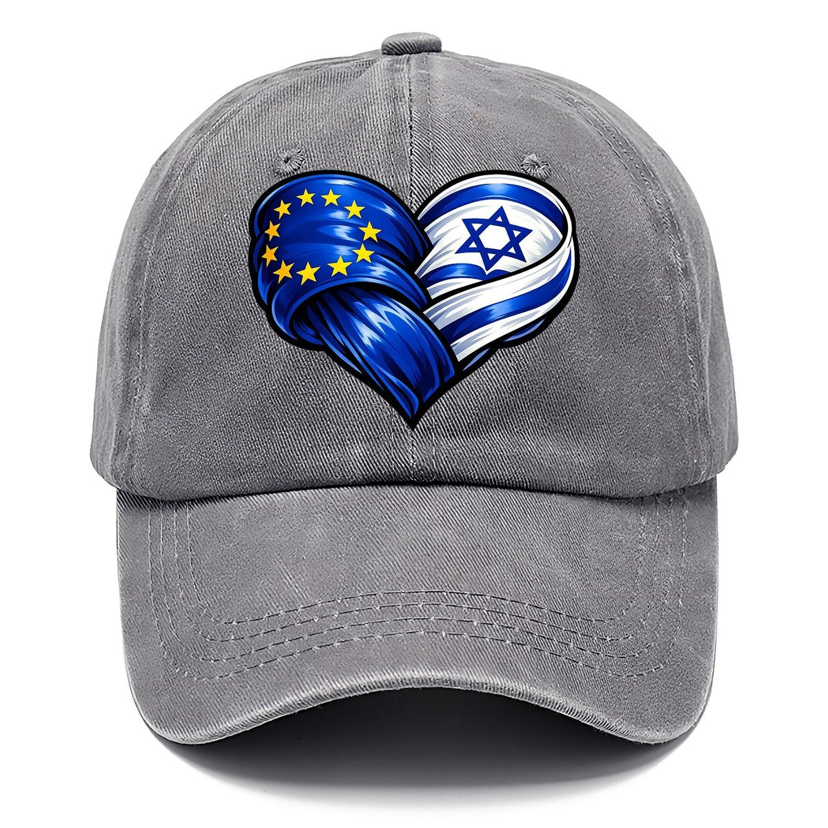 Eu Israel Intertwined Flag Heart Classic Cap – Urban Haze