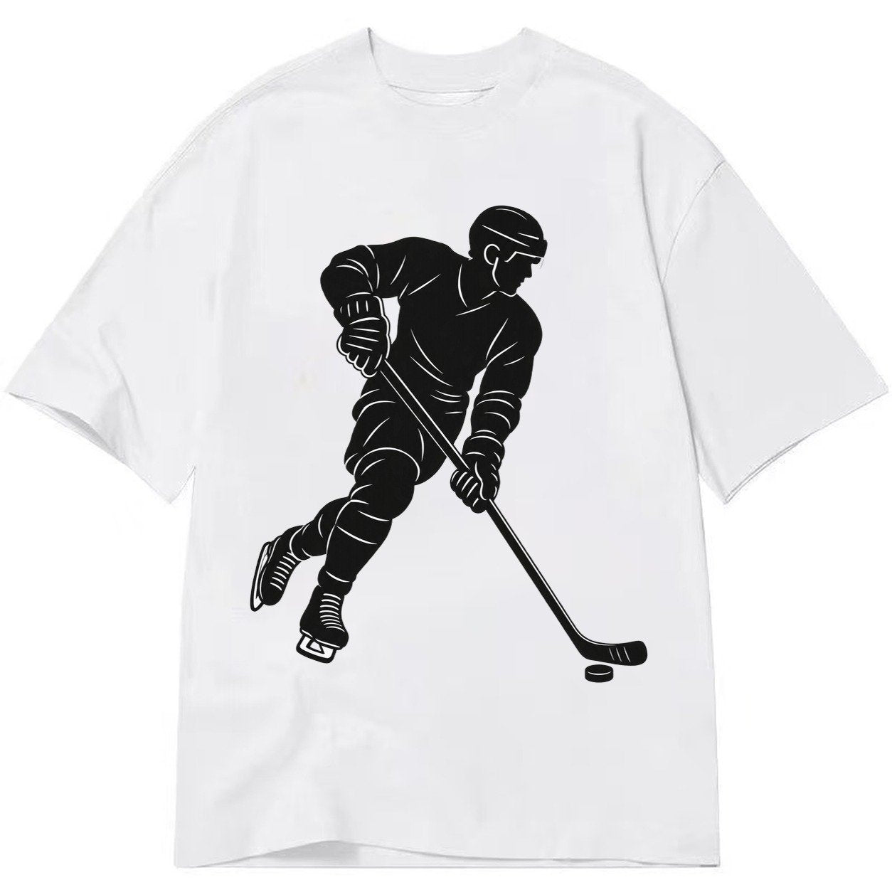 Ice Hockey Player Classic T-shirt – White