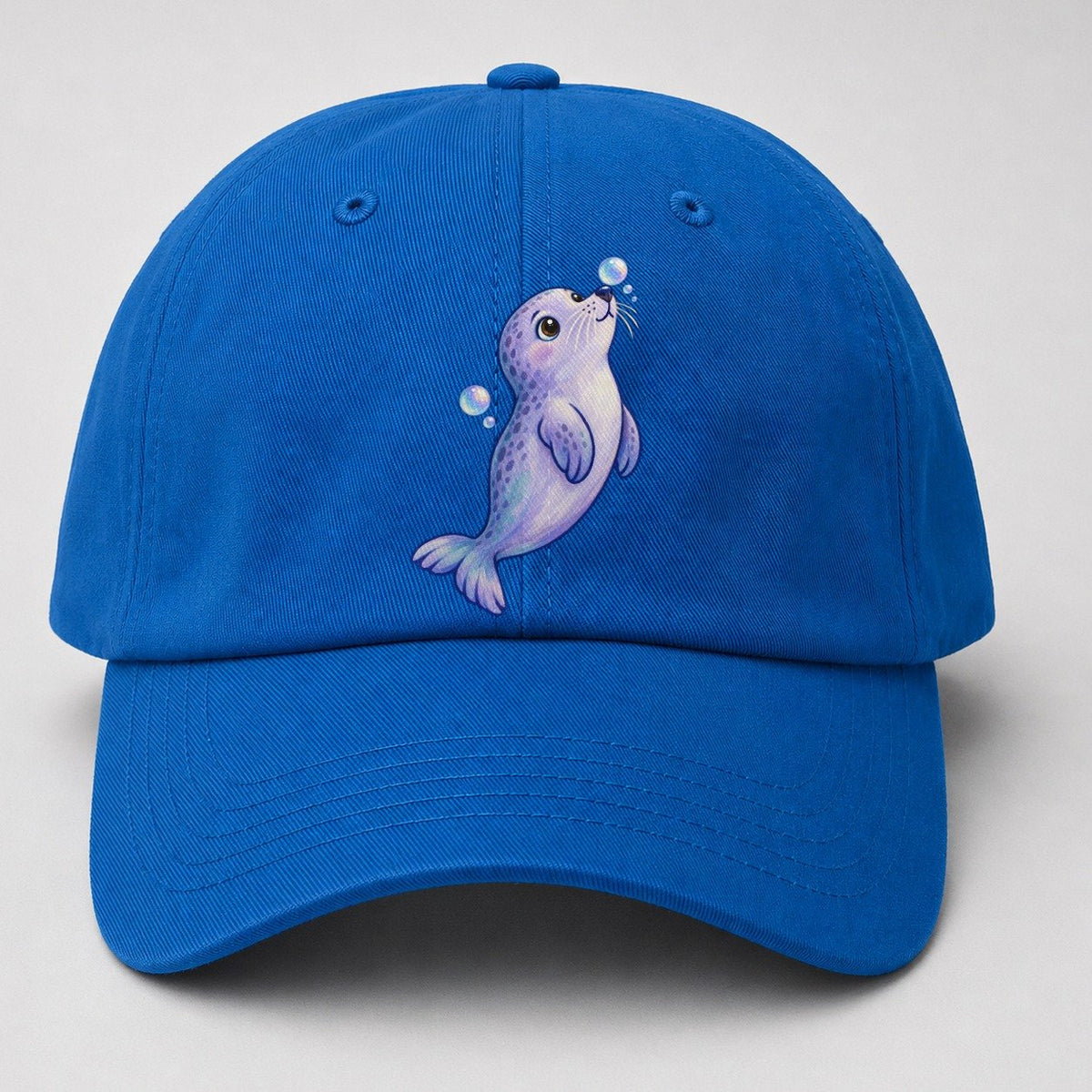 Seal Bubble Snoot Sea Sprite Baseball Cap – Blue
