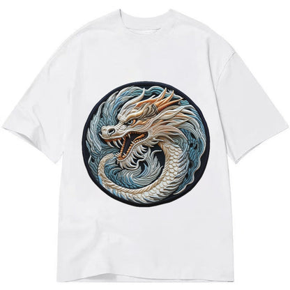 Dragon Zodiac Sign Classic T-shirt – White