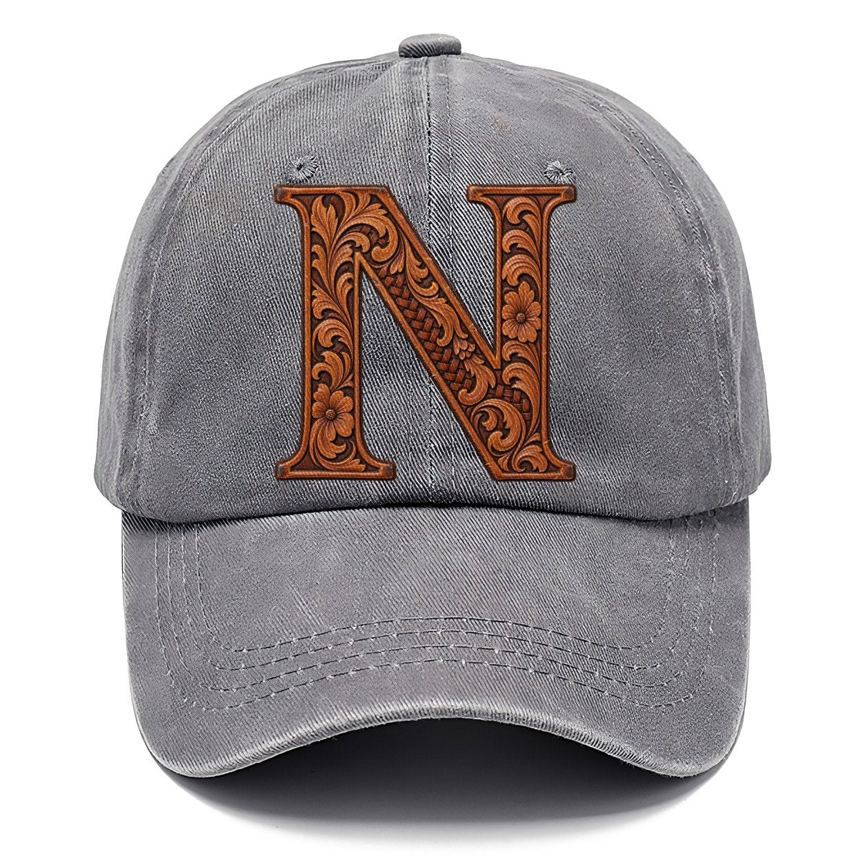 Tooled Leather N Monogram Classic Cap – Urban Haze