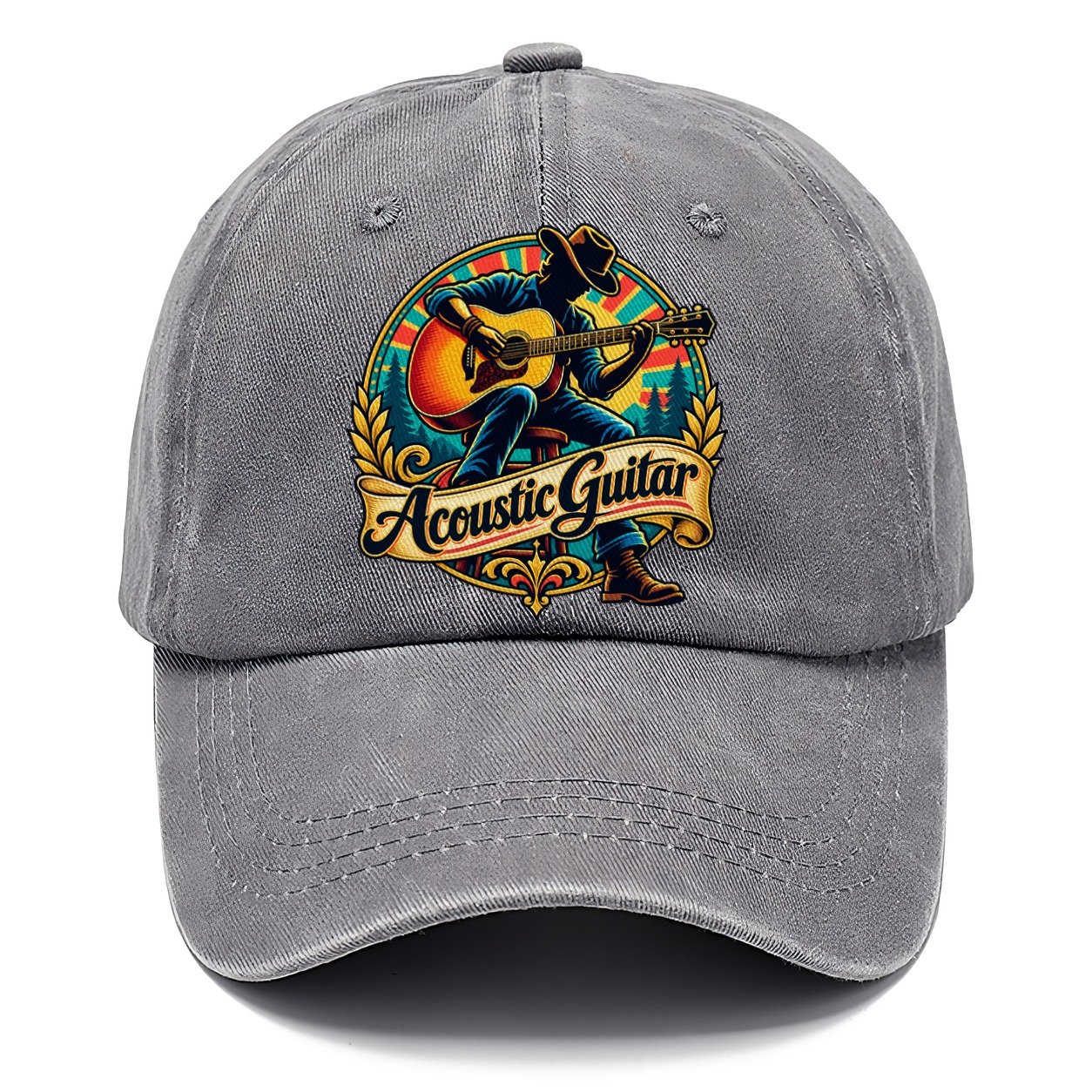 Acoustic Guitar Crest Music Instruments Classic Cap – Urban Haze