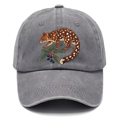Spotted Tail Quoll And Mountain Pepper Berries Australia Cultural Icons Classic Cap – Urban Haze
