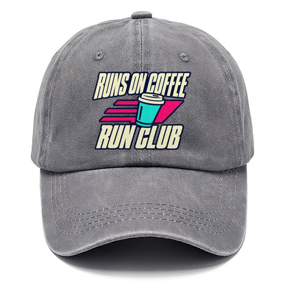 Runs On Coffee Run Club 90S Running Clubs Classic Cap – Urban Haze