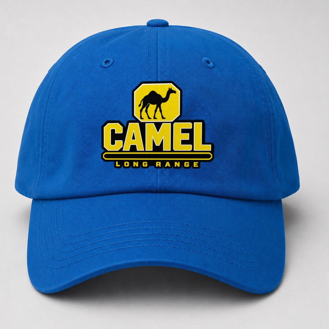 Camel Long Range Heavy Duty Baseball Cap – Blue