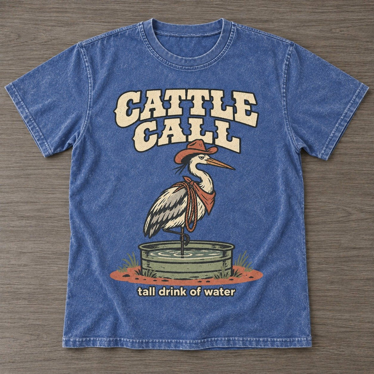 Washed Blue — front view