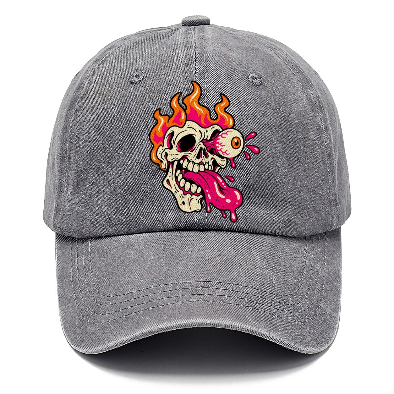 Flame Skull Tongue Crazy Styles Classic Cap – Urban Haze