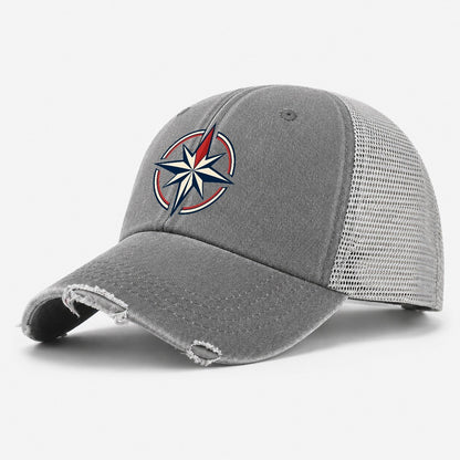 Steady Star Quiet Wards Heritage Washed Trucker Hat – Grey