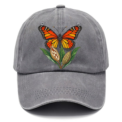 Monarch Butterfly And Milkweed Pods Canada Cultural Icons Classic Cap – Urban Haze