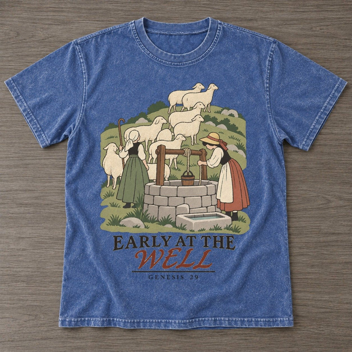 Washed Blue — front view