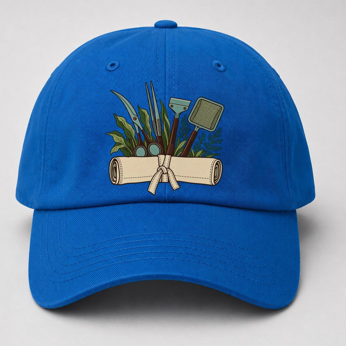 Aquarium Tool Roll Aquarium Keeping Baseball Cap – Blue