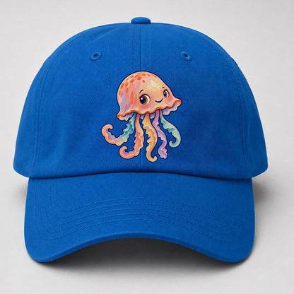 Jellyfish Bell Tilt Sea Sprite Baseball Cap – Blue