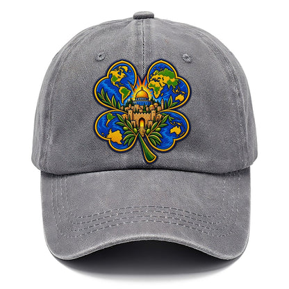 Clover Leaf World Map Jerusalem Classic Cap – Urban Haze