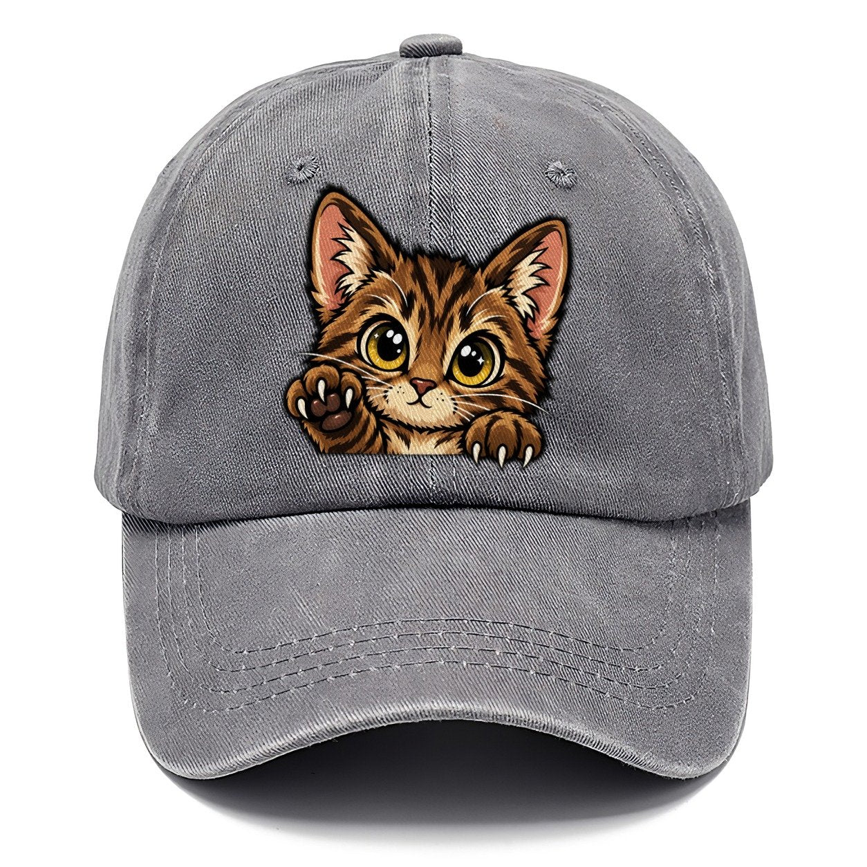Tabby Kitten Paw Up Peeking Cats Classic Cap – Urban Haze