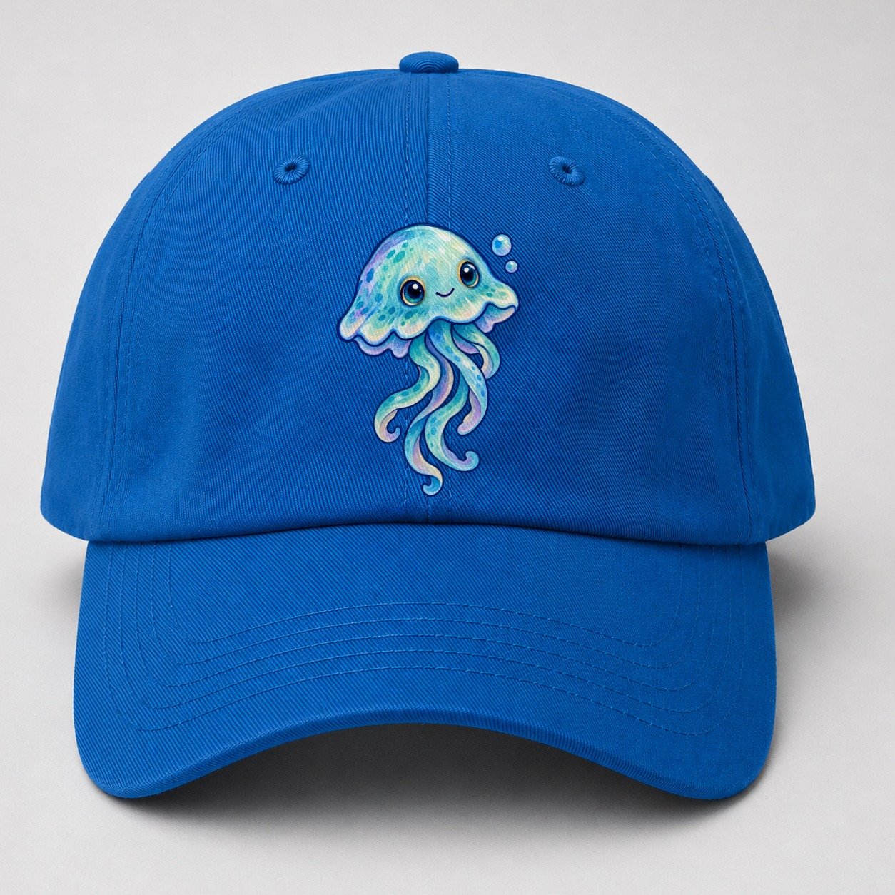 Jellyfish Upward Drift Sea Sprite Baseball Cap – Blue