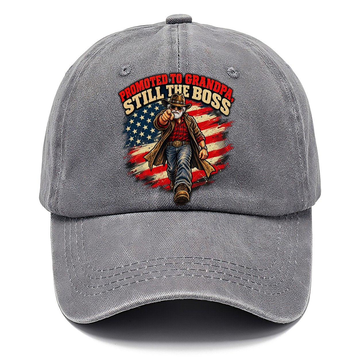 Promoted To Grandpa Still The Boss Old Man Strong Classic Cap – Urban Haze