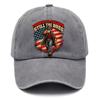 Promoted To Grandpa Still The Boss Old Man Strong Classic Cap – Urban Haze