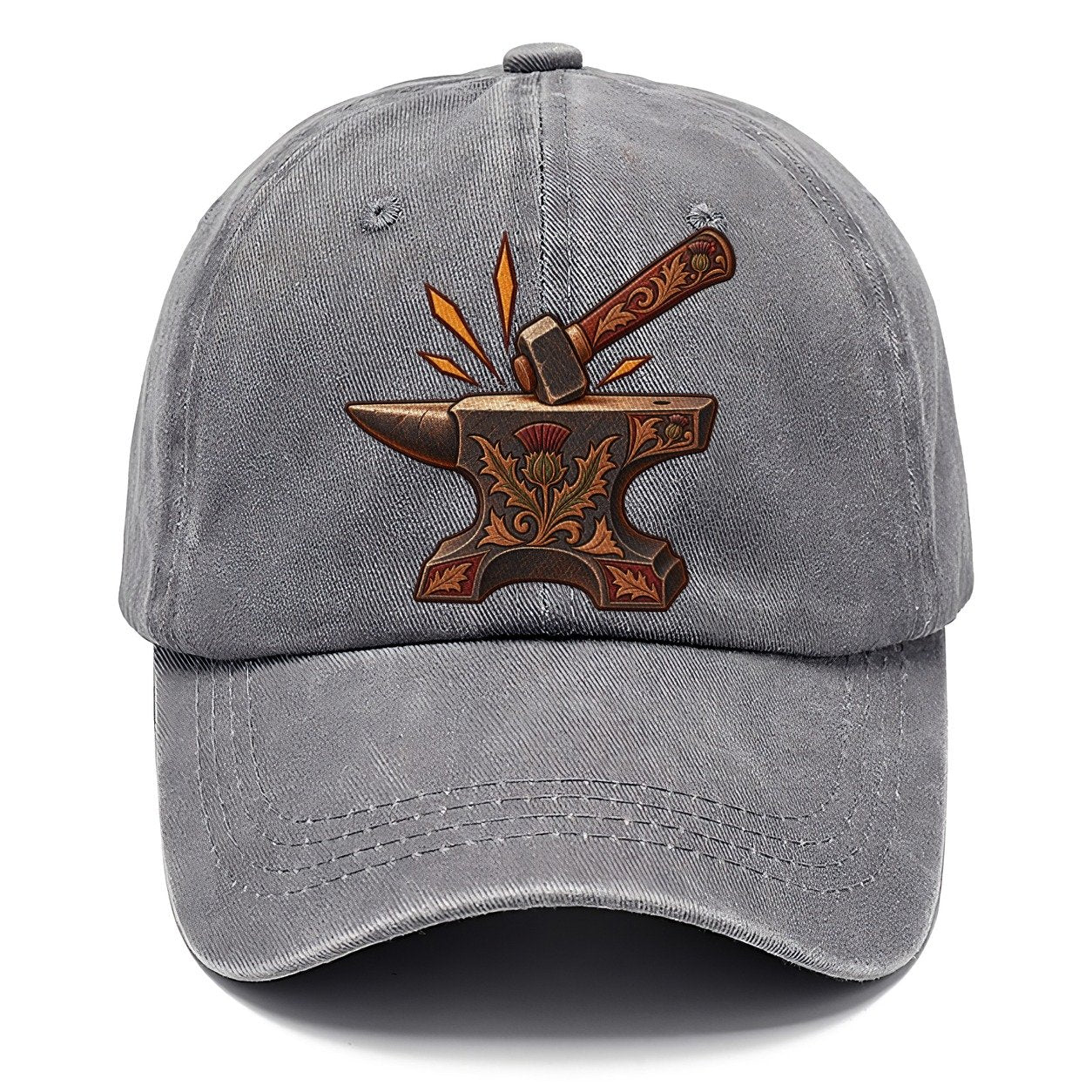 Village Blacksmith Anvil And Hammer Uk Culture Heritage Classic Cap – Urban Haze