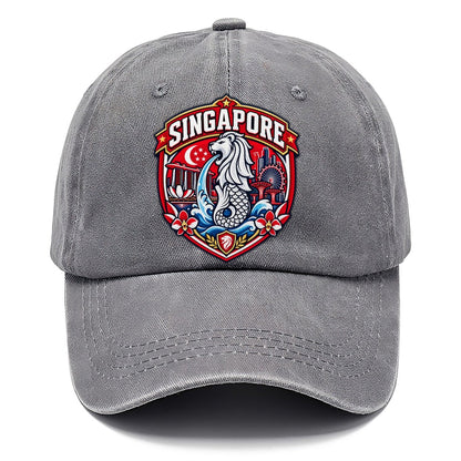 Singapore Retro Badge Country Logos Classic Cap – Urban Haze