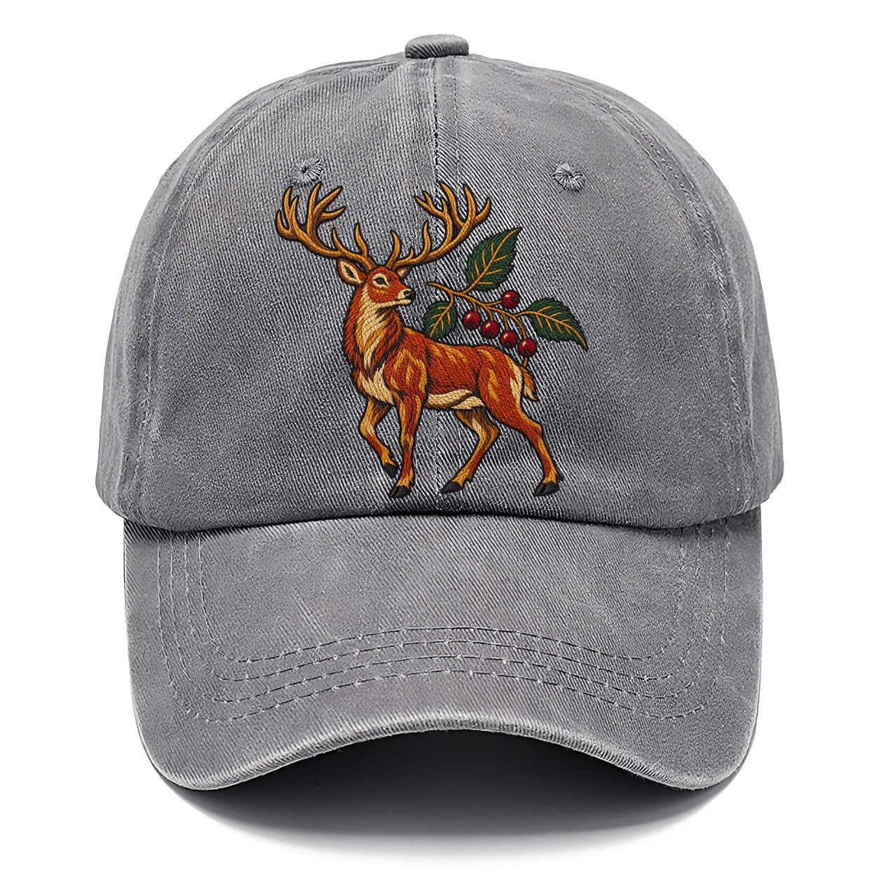 Red Deer And Rowan Berries Uk Culture Heritage Classic Cap – Urban Haze