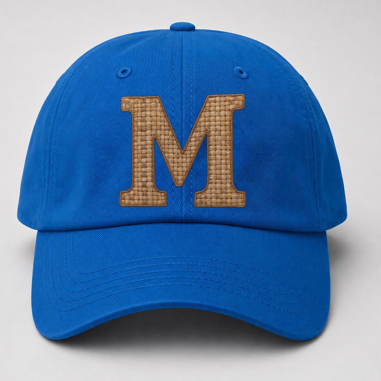 Woven Tweed M Monogram Baseball Cap – Blue