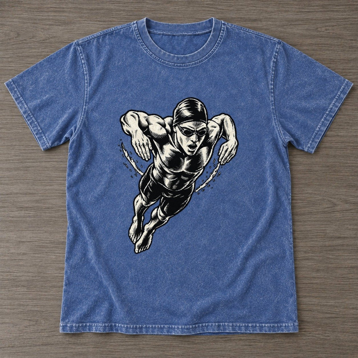 Washed Blue — front view